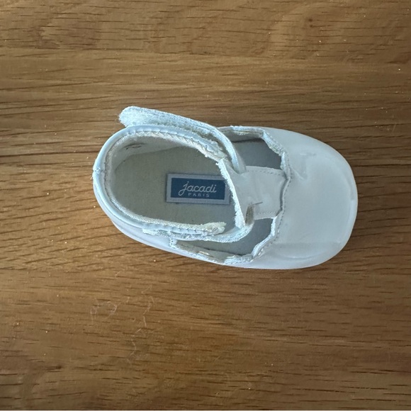 Jacadi Glossy White Kids Dress Shoes - Picture 4 of 5